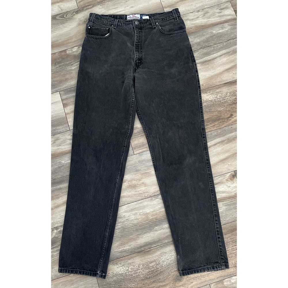 Vintage Levi's 540 Men's Size 36X34 Orange Tab Relaxed Black Denim‎ Jeans 1994